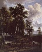 Jacob van Ruisdael Landscape with a Sluice Gate France oil painting artist